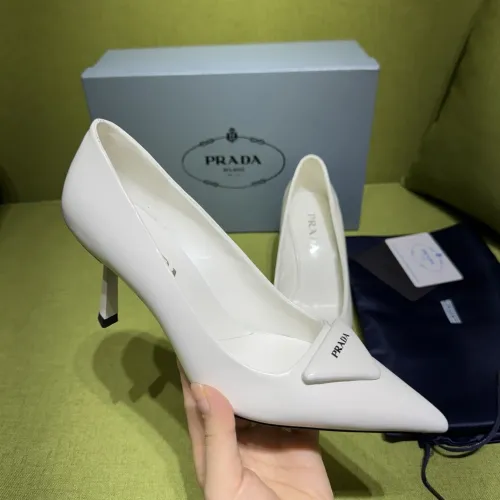 Replica Prada High-heeled Shoes For Women #1453625 $105.00 USD for Wholesale