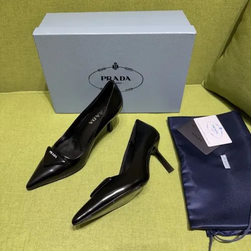 Cheap Prada High-heeled Shoes For Women #1453626, $$105.00 USD On Prada High-heeled Shoes