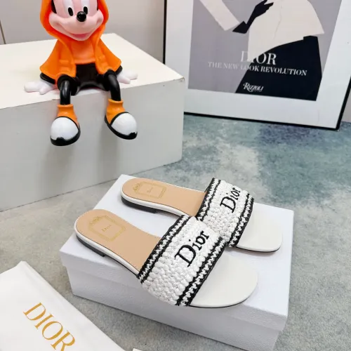 Replica Christian Dior Slippers For Women #1453637 $92.00 USD for Wholesale