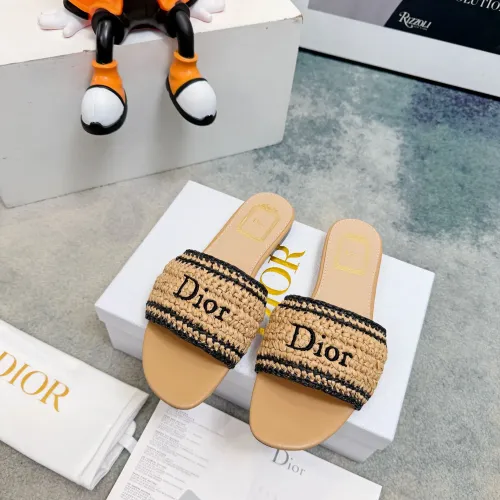 Replica Christian Dior Slippers For Women #1453640 $92.00 USD for Wholesale