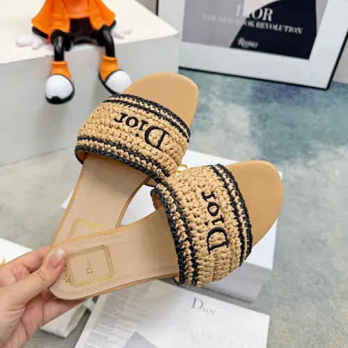 Replica Christian Dior Slippers For Women #1453640 $92.00 USD for Wholesale