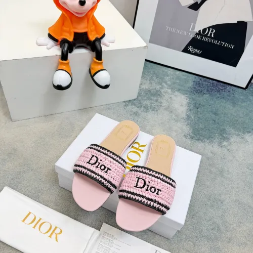 Replica Christian Dior Slippers For Women #1453643 $92.00 USD for Wholesale