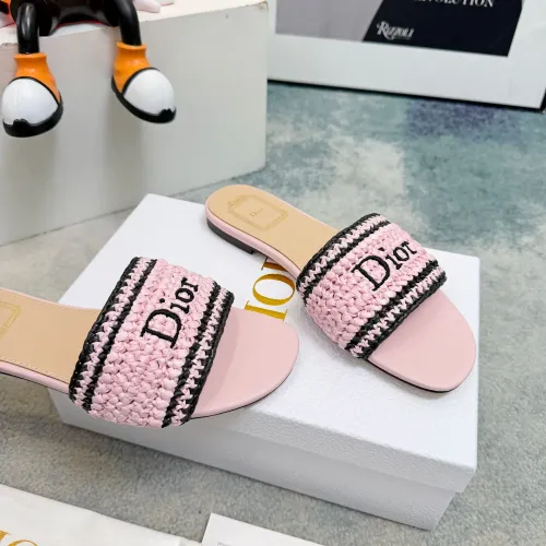 Replica Christian Dior Slippers For Women #1453643 $92.00 USD for Wholesale