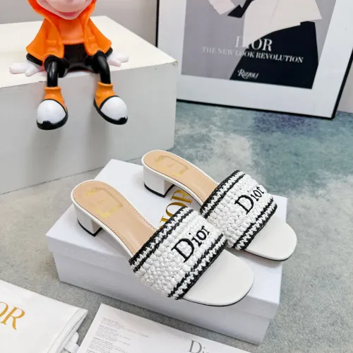 Replica Christian Dior Slippers For Women #1453646 $98.00 USD for Wholesale