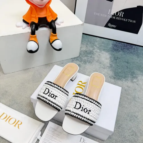 Replica Christian Dior Slippers For Women #1453646 $98.00 USD for Wholesale