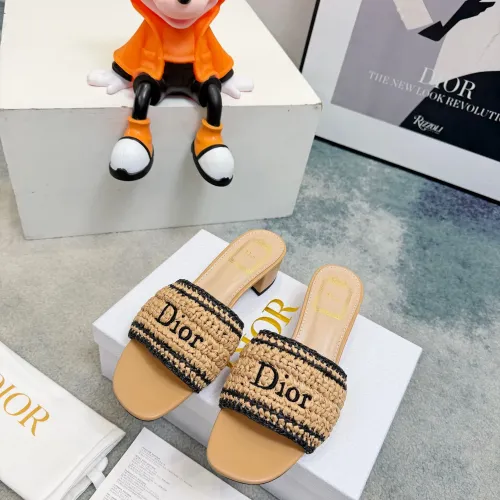 Replica Christian Dior Slippers For Women #1453648 $98.00 USD for Wholesale