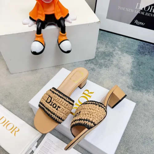 Replica Christian Dior Slippers For Women #1453648 $98.00 USD for Wholesale