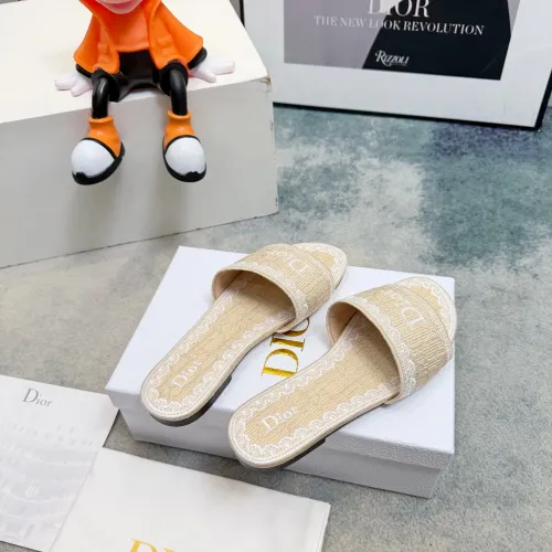 Replica Christian Dior Slippers For Women #1453666 $80.00 USD for Wholesale