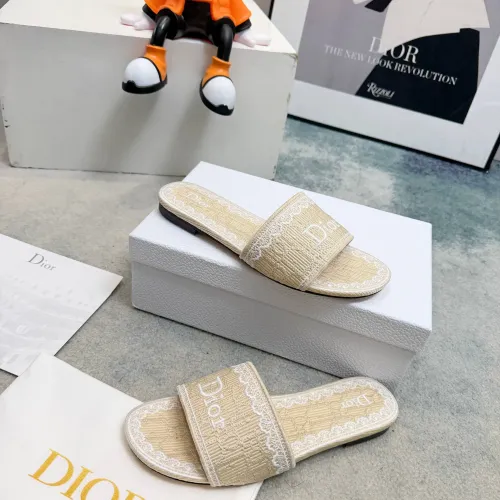Replica Christian Dior Slippers For Women #1453666 $80.00 USD for Wholesale