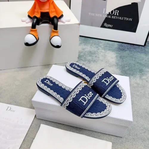 Replica Christian Dior Slippers For Women #1453668 $80.00 USD for Wholesale
