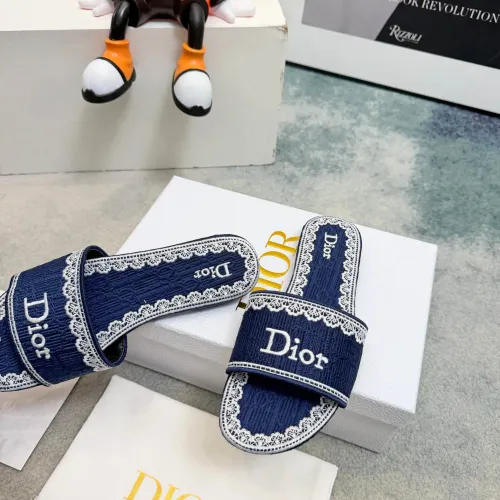 Replica Christian Dior Slippers For Women #1453668 $80.00 USD for Wholesale