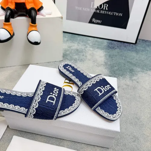 Replica Christian Dior Slippers For Women #1453668 $80.00 USD for Wholesale