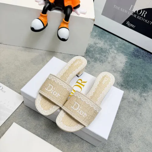 Replica Christian Dior Slippers For Women #1453679 $85.00 USD for Wholesale