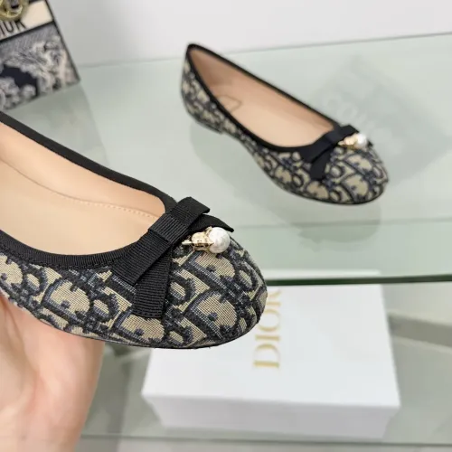 Replica Christian Dior Flat Shoes For Women #1453692 $88.00 USD for Wholesale