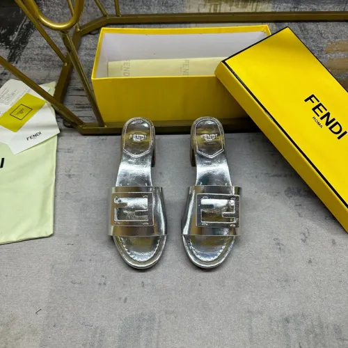 Replica Fendi Slippers For Women #1453703 $85.00 USD for Wholesale