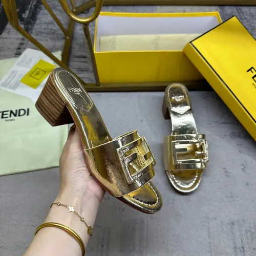 Replica Fendi Slippers For Women #1453704 $85.00 USD for Wholesale