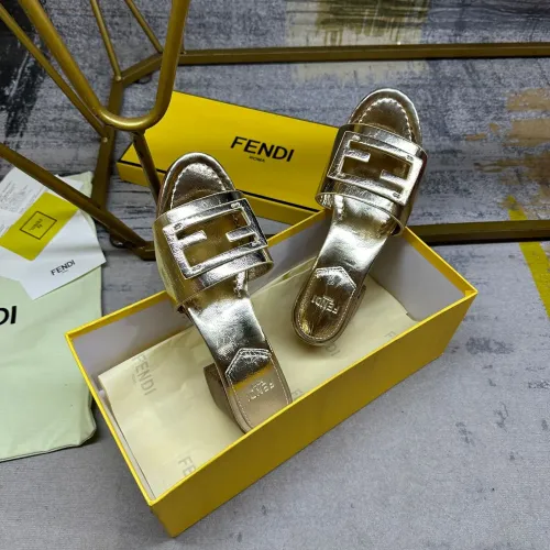 Replica Fendi Slippers For Women #1453704 $85.00 USD for Wholesale