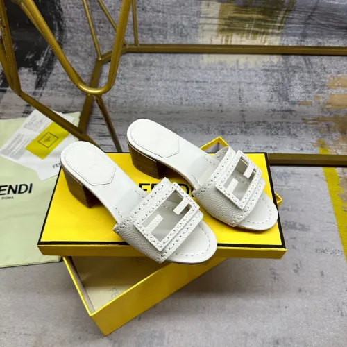 Replica Fendi Slippers For Women #1453705 $92.00 USD for Wholesale