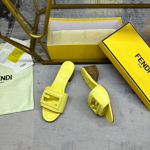 Replica Fendi Slippers For Women #1453706 $92.00 USD for Wholesale