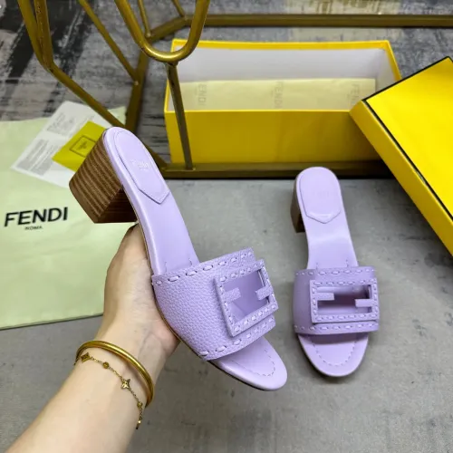 Replica Fendi Slippers For Women #1453707 $92.00 USD for Wholesale