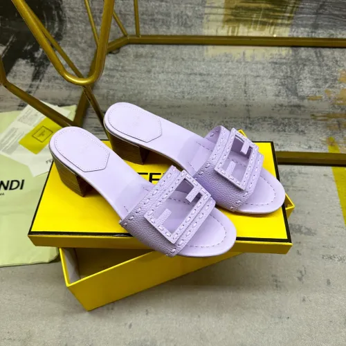 Replica Fendi Slippers For Women #1453707 $92.00 USD for Wholesale