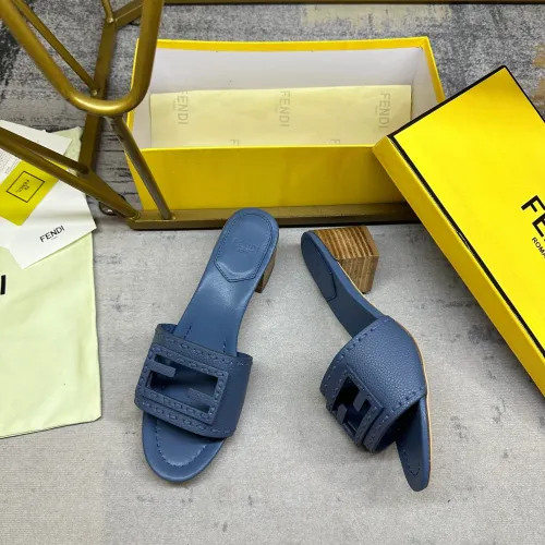 Replica Fendi Slippers For Women #1453710 $92.00 USD for Wholesale
