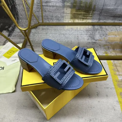 Replica Fendi Slippers For Women #1453710 $92.00 USD for Wholesale