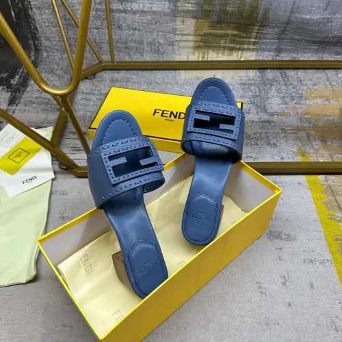 Replica Fendi Slippers For Women #1453710 $92.00 USD for Wholesale
