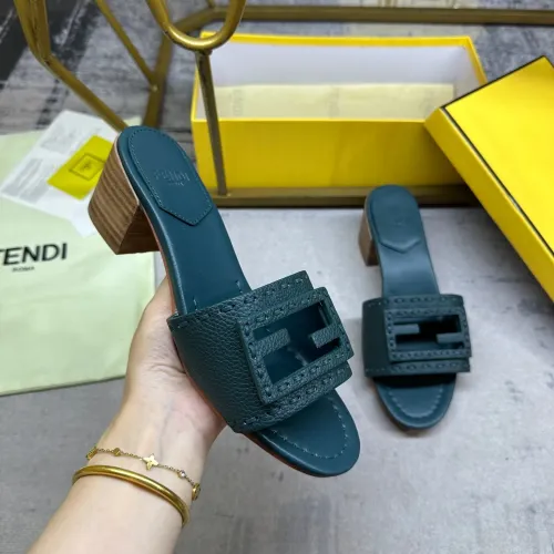 Replica Fendi Slippers For Women #1453711 $92.00 USD for Wholesale