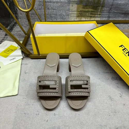 Replica Fendi Slippers For Women #1453712 $92.00 USD for Wholesale