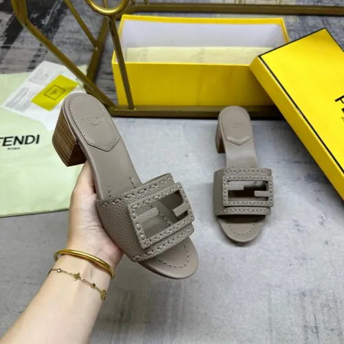 Replica Fendi Slippers For Women #1453712 $92.00 USD for Wholesale