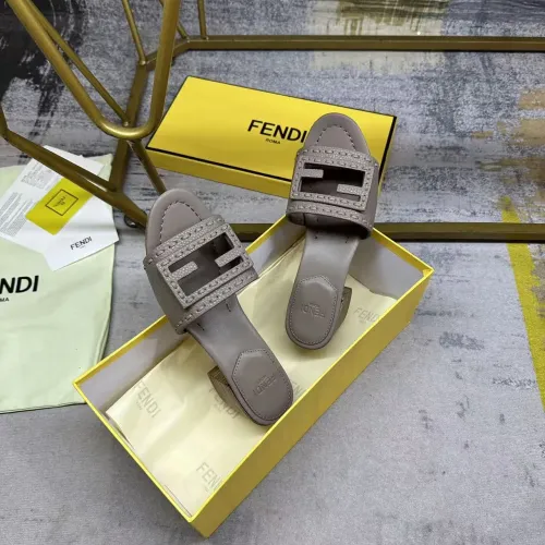Replica Fendi Slippers For Women #1453712 $92.00 USD for Wholesale