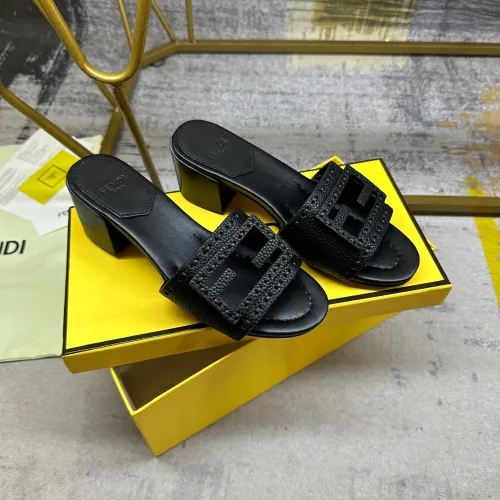 Replica Fendi Slippers For Women #1453715 $92.00 USD for Wholesale