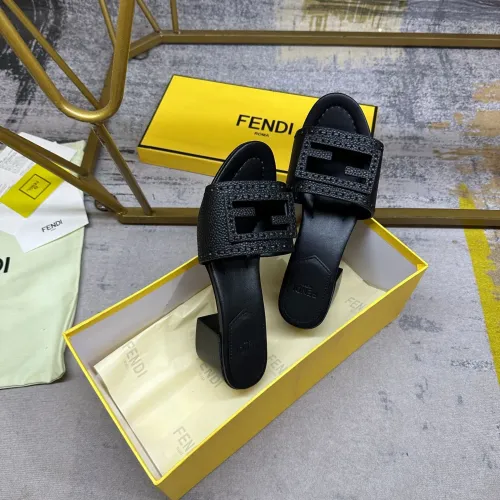 Replica Fendi Slippers For Women #1453715 $92.00 USD for Wholesale