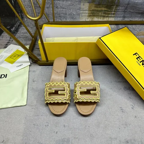 Replica Fendi Slippers For Women #1453716 $96.00 USD for Wholesale