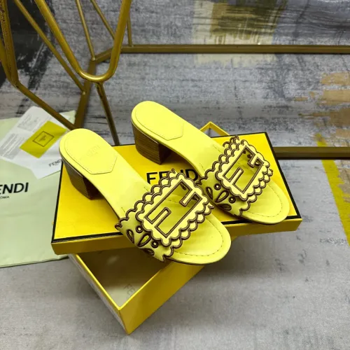 Replica Fendi Slippers For Women #1453717 $96.00 USD for Wholesale