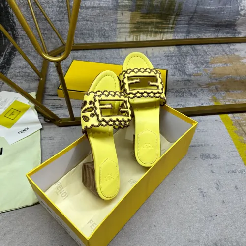 Replica Fendi Slippers For Women #1453717 $96.00 USD for Wholesale