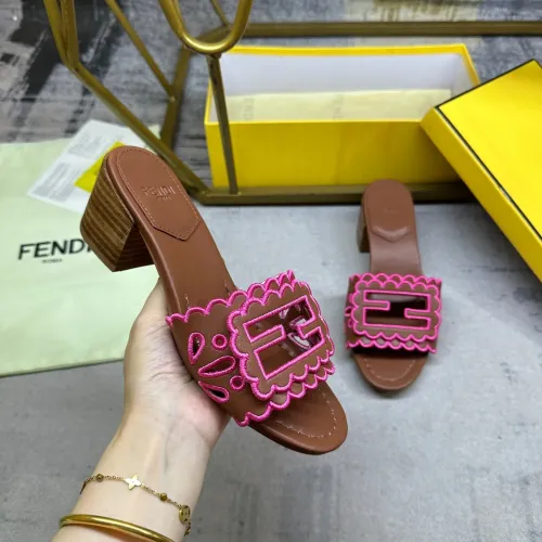 Replica Fendi Slippers For Women #1453719 $96.00 USD for Wholesale
