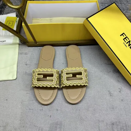 Replica Fendi Slippers For Women #1453722 $88.00 USD for Wholesale