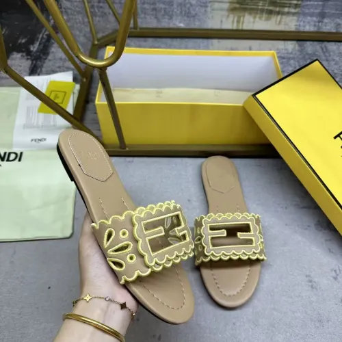 Replica Fendi Slippers For Women #1453722 $88.00 USD for Wholesale