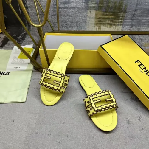 Replica Fendi Slippers For Women #1453723 $88.00 USD for Wholesale