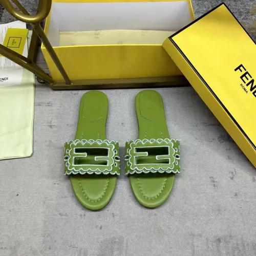 Replica Fendi Slippers For Women #1453724 $88.00 USD for Wholesale