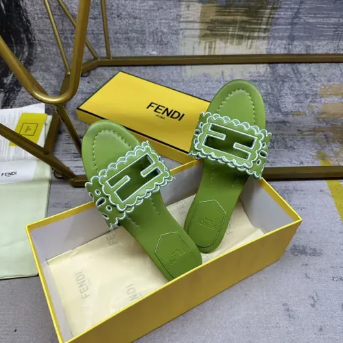 Replica Fendi Slippers For Women #1453724 $88.00 USD for Wholesale