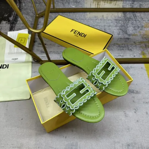 Replica Fendi Slippers For Women #1453724 $88.00 USD for Wholesale