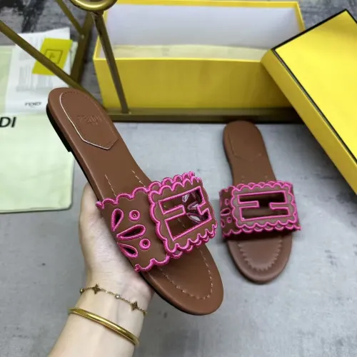 Replica Fendi Slippers For Women #1453725 $88.00 USD for Wholesale