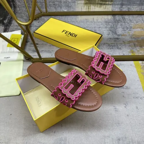 Replica Fendi Slippers For Women #1453725 $88.00 USD for Wholesale