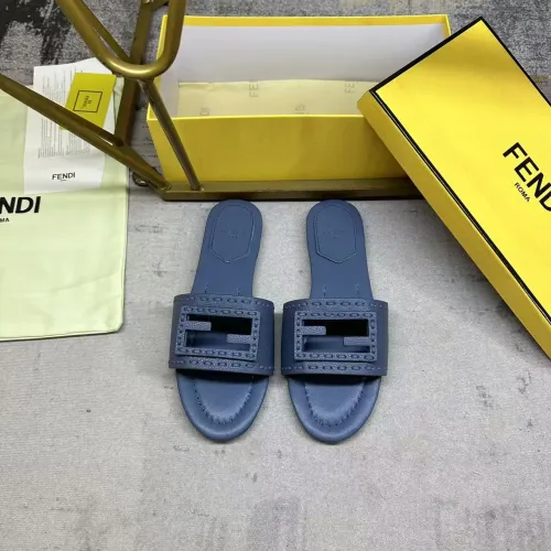 Replica Fendi Slippers For Women #1453738 $85.00 USD for Wholesale