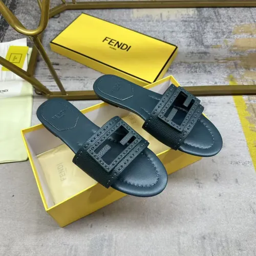 Replica Fendi Slippers For Women #1453739 $85.00 USD for Wholesale