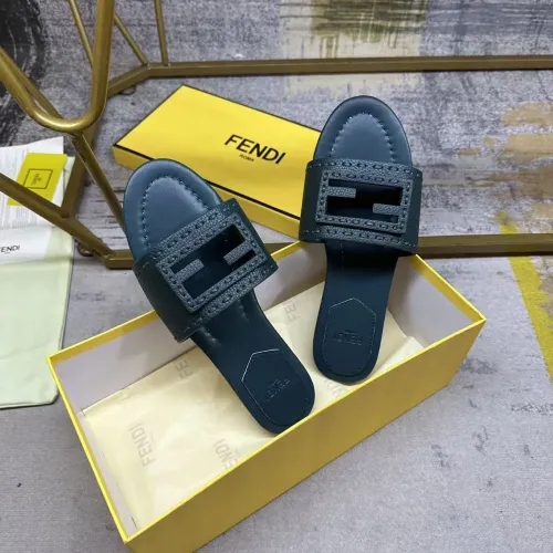 Replica Fendi Slippers For Women #1453739 $85.00 USD for Wholesale