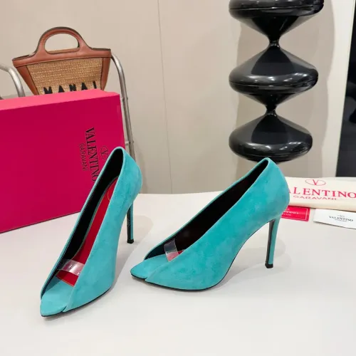 Cheap Valentino High-Heeled Shoes For Women #1453782, $$112.00 USD On Valentino High-Heeled Shoes